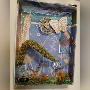 Handmade Upcycled Nature-Themed Shadow Box